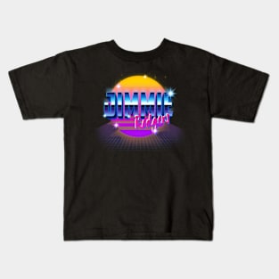 Design Jimmie Proud Name Birthday 70s 80s 90s Color Kids T-Shirt